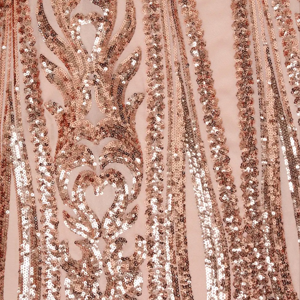 Bariano Rebecca Rose Gold Strapless Sequin Maxi Dress. Only Worn Once! - Picture 6 of 16